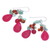 Quartz dangle earrings, 'Summer Festival' - Handmade Quartz and Glass Bead Dangle Earrings (image 2b) thumbail