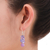 Quartz dangle earrings, 'Frosted Candy' - Hand Crafted Quartz Dangle Earrings (image 2d) thumbail