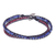 Garnet and sodalite wrap bracelet, 'Thunder Clouds' - Garnet and Sodalite Beaded Wrap Bracelet (image 2d) thumbail