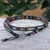 Agate and leather wrap bracelet, 'Chase the Rainbow' - Agate and Leather Beaded Wrap Bracelet thumbail