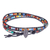Agate and leather wrap bracelet, 'Chase the Rainbow' - Agate and Leather Beaded Wrap Bracelet (image 2a) thumbail