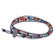 Agate and leather wrap bracelet, 'Chase the Rainbow' - Agate and Leather Beaded Wrap Bracelet (image 2c) thumbail