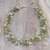 Peridot and cultured pearl beaded necklace, 'Floating Sea' - Peridot and Cultured Pearl Cluster Necklace (image 2b) thumbail