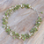 Peridot and cultured pearl beaded necklace, 'Floating Sea' - Peridot and Cultured Pearl Cluster Necklace (image 2c) thumbail