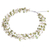 Peridot and cultured pearl beaded necklace, 'Floating Sea' - Peridot and Cultured Pearl Cluster Necklace (image 2e) thumbail