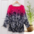 Cotton blouse, 'Mak Sum in Fuchsia' - Artisan Crafted Batik Cotton Blouse (image 2c) thumbail