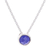 Collar con colgante de lapislázuli - Collar con colgante de Lapislázuli y Plata de Ley