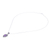 Amethyst pendant necklace, 'Antique Moon in Purple' - Amethyst and Sterling Silver Pendant Necklace