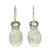 Peridot and prehnite drop earrings, 'Spring Dew' - Thai Peridot and Prehnite Drop Earrings