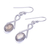 Labradorite dangle earrings, 'Promise Me Love in Iridescent' - Thai Labradorite and Sterling Silver Dangle Earrings
