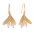 Gold-plated cultured pearl dangle earrings, 'Bearing Fruit' - Gold-Plated Cultured Pearl Dangle Earrings thumbail