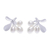 Cultured pearl drop earrings, 'Tropical Taste' - Cultured Pearl Drop Earrings with Leaf Motif