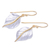 Gold-accented dangle earrings, 'Natural Law' - Gold-Accented Dangle Earrings with Leaf Motif (image 2c) thumbail
