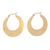 Gold-plated hoop earrings, 'Catch the Sun' - Handcrafted Gold-Plated Hoop Earrings thumbail