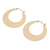 Gold-plated hoop earrings, 'Catch the Sun' - Handcrafted Gold-Plated Hoop Earrings (image 2c) thumbail