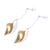 Gold-accented dangle earrings, 'Twist and Shout' - Gold-Accented Sterling Silver Dangle Earrings (image 2c) thumbail