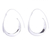 Sterling silver drop earrings, 'Curves Ahead' - Hand Made Thai Sterling Silver Drop Earrings thumbail