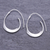Sterling silver drop earrings, 'Curves Ahead' - Hand Made Thai Sterling Silver Drop Earrings (image 2b) thumbail