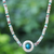 Multi-gemstone pendant necklace, 'Marine Terrace' - Handmade Gemstone Pendant Necklace (image 2) thumbail