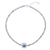 Multi-gemstone pendant necklace, 'Marine Terrace' - Handmade Gemstone Pendant Necklace thumbail