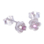 Sapphire stud earrings, 'Great Beauty in Pink' - Handcrafted Pink Sapphire Stud Earrings (image 2b) thumbail
