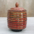Lacquered wood jar, 'Ascension' - Lacquered wood jar