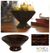 Lacquered bamboo centerpiece, 'Swirls' - Lacquered bamboo centerpiece