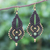 Gold-accented jade macrame dangle earrings, 'Heaven Can Wait' - Gold-Accented Jade Macrame Earrings (image 2) thumbail