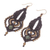 Gold-accented jade macrame dangle earrings, 'Heaven Can Wait' - Gold-Accented Jade Macrame Earrings (image 2c) thumbail