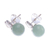 Jade drop earrings, 'Chiang Rai Charm' - Artisan Crafted Jade and Silver Earrings (image 2c) thumbail