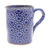 Ceramic mug, 'Blue Medallion' - Handmade Blue Ceramic Mug from Thailand