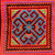Umhängetasche aus Baumwollmischung, „Petite Hmong“ – Hmong-Schultertasche mit Kreuzstich und Perlenfransen