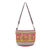 Cotton-blend sling bag, 'Hmong Sunrise' - Hmong Hill Tribe Cotton-Blend Sling Bag from Thailand