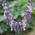 Multi-gemstone waterfall necklace, 'Lavender Ocean' - Thai Cultured Pearl and Amethyst Waterfall Necklace (image 2) thumbail