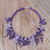 Multi-gemstone waterfall necklace, 'Lavender Ocean' - Thai Cultured Pearl and Amethyst Waterfall Necklace (image 2b) thumbail
