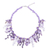 Multi-gemstone waterfall necklace, 'Lavender Ocean' - Thai Cultured Pearl and Amethyst Waterfall Necklace (image 2d) thumbail