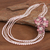 Cultured pearl and rhodonite statement necklace, 'Magnificent Bouquet' - Natural Rhodonite and Cultured Pearl Necklace (image 2b) thumbail