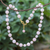 Rose quartz and hematite beaded necklace, 'Blushing' - Beaded Rose Quartz and Hematite Necklace