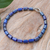 Lapis lazuli beaded necklace, 'Blue on Blue' - Artisan Crafted Lapis Lazuli Necklace (image 2) thumbail