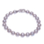 Conjunto de joyas con perlas cultivadas - Collar y pulsera artesanales de perlas cultivadas grises
