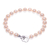 Cultured pearl jewelry set, 'Precious Dream in Peach' - Artisan Crafted Cultured Pearl Jewelry Set