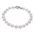 Cultured pearl jewelry set, 'Precious Dream in White' - Necklace and Bracelet Set with Cultured Pearls (image 2c) thumbail