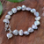 Cultured pearl bracelet, 'Born of the Sea in Grey' - Silvery Grey Cultured Pearl Bracelet (image 2b) thumbail