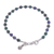 Azure-malachite beaded bracelet, 'Petite Flower' - Handmade Azure-Malachite Bracelet (image 2c) thumbail