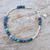 Azure-malachite beaded charm bracelet, 'Zen Moment' - Beaded Bracelet with Azure-Malachite (image 2) thumbail