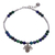 Azure-malachite beaded charm bracelet, 'Zen Moment' - Beaded Bracelet with Azure-Malachite thumbail