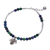 Azure-malachite beaded charm bracelet, 'Zen Moment' - Beaded Bracelet with Azure-Malachite (image 2d) thumbail