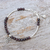 Garnet beaded charm bracelet, 'Zen Moment' - Sterling Silver and Garnet Bracelet (image 2) thumbail
