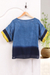 Cotton batik blouse, 'Modern Mood' - Blue Batik Cotton Blouse (image 2d) thumbail