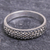 Marcasite band ring, 'Dream Glitter' - Hand Made Marcasite and Sterling Silver Band Ring